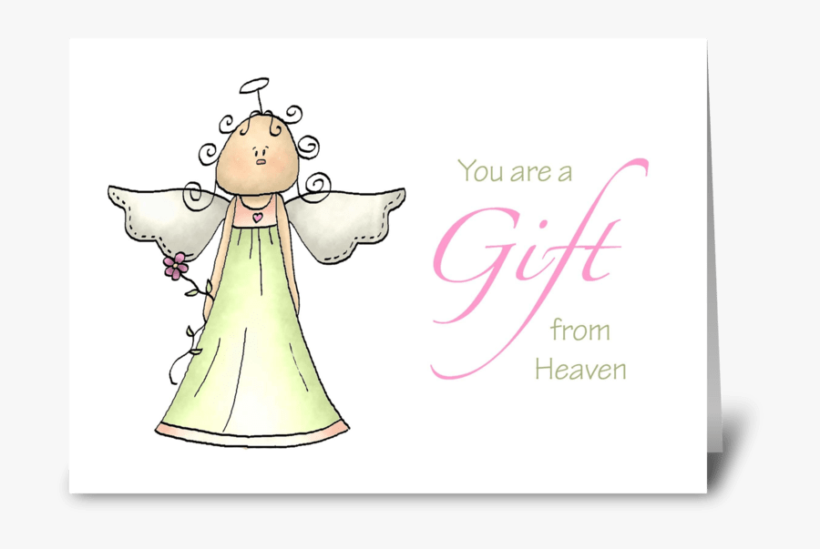 Gift From Heaven, Adoption Anniversary Greeting Card - Cartoon, Transparent Clipart