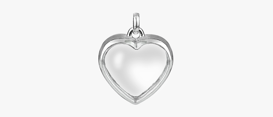 Stow Lockets Medium Silver Heart Locket - Locket, Transparent Clipart