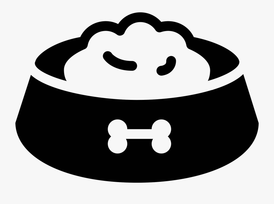 Dog Bowl Filled Icon - Dog Bowl Icon Png, Transparent Clipart