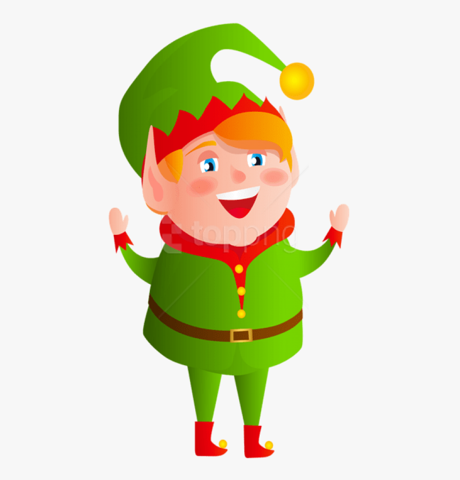 Santa Elf Png - Cartoon, Transparent Clipart