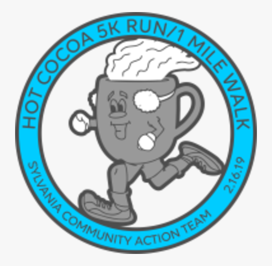 Hot Cocoa 5krun/1mile Walk - Cartoon, Transparent Clipart