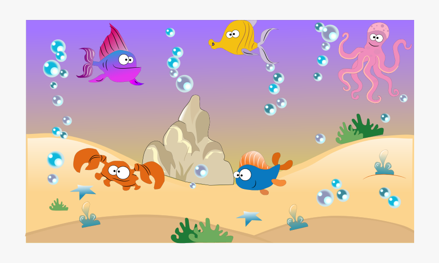 Drawings Of Under Water Cartoons, Transparent Clipart