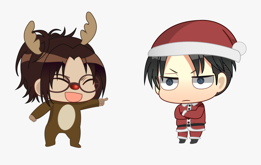 Levi Chibi Christmas, Transparent Clipart