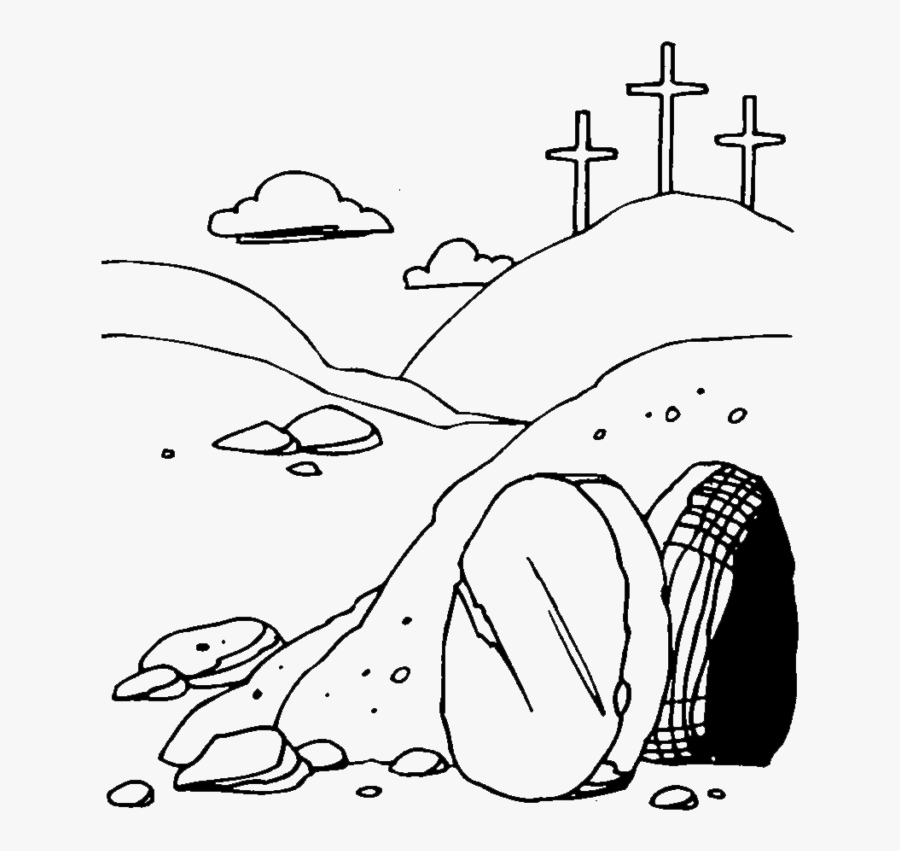 Empty Tomb Tomb Of Jesus Resurrection Of Jesus Clip - Resurrection Of Jesus Clip Art, Transparent Clipart