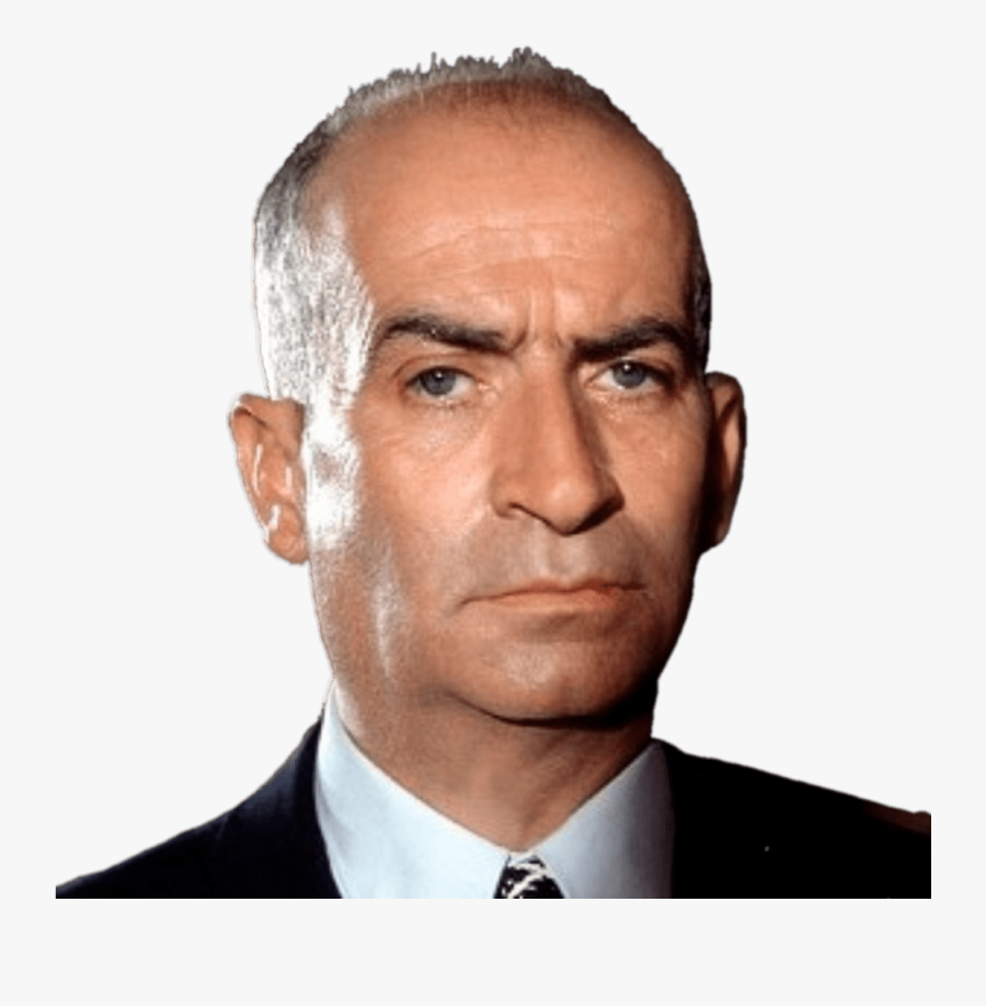 Louis De Funès Serious - Louis De Funes Actor, Transparent Clipart