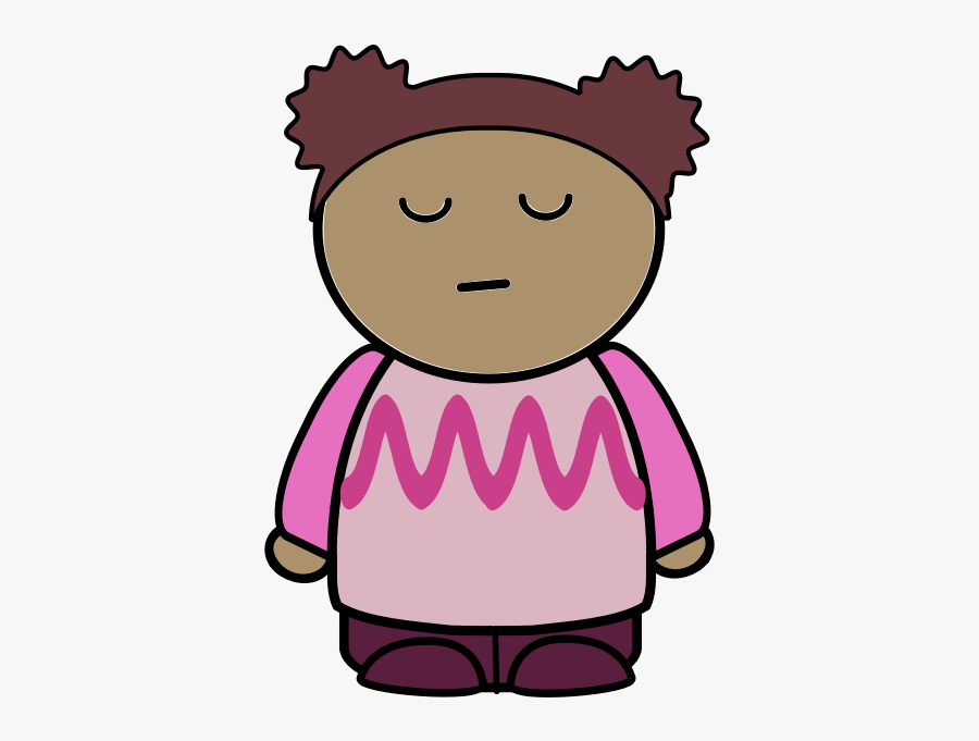 Indifferent Girl - Popular Mean Girls Cartoon, Transparent Clipart