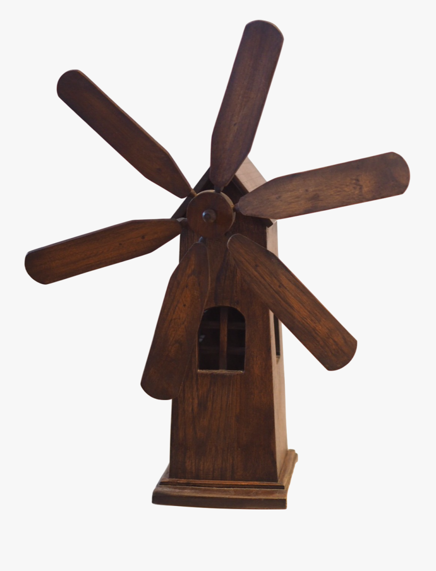 Wooden Dutch Windmill - Windmill, Transparent Clipart