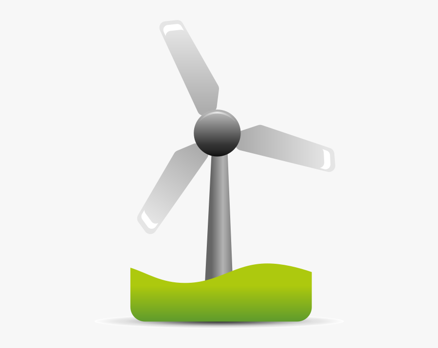 Cartoon Wind Turbine Png, Transparent Clipart