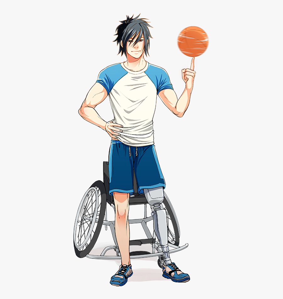 Wheelchair Basketball Clipart Black And White Stock - Rollstuhlbasketball Comic, Transparent Clipart
