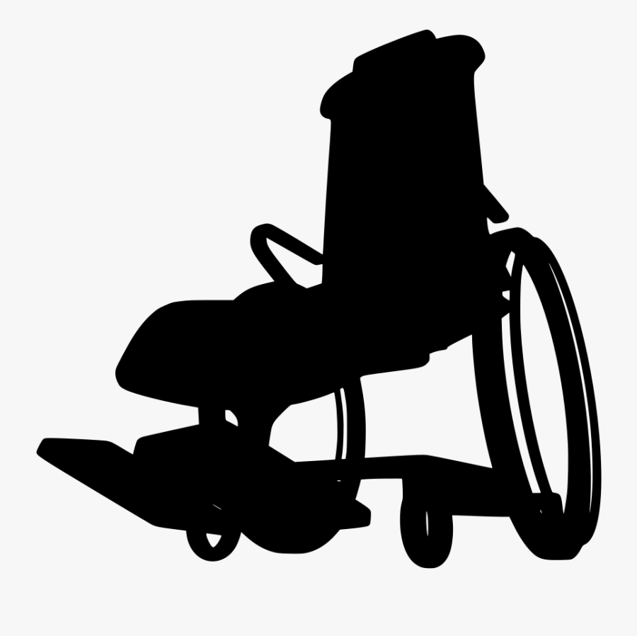 Transparent Wheelchair Clipart Black And White - Wheelchair, Transparent Clipart
