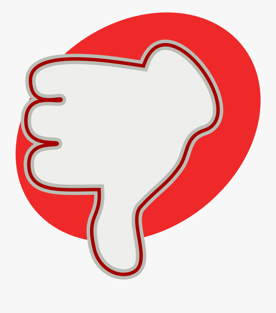 File Thumbs Down Svg - Thumbs Down, Transparent Clipart