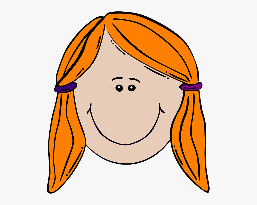 Gingerbread Clipart Cartoon - Red Haired Girl Clipart, Transparent Clipart