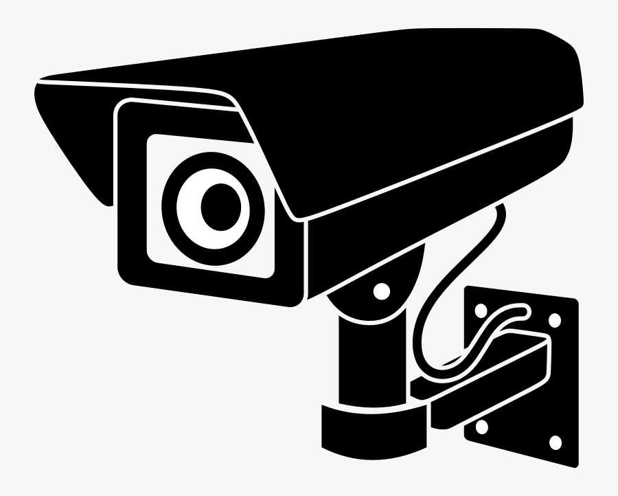 Security Camera - Cctv Camera Black And White , Free Transparent Clipart - ...