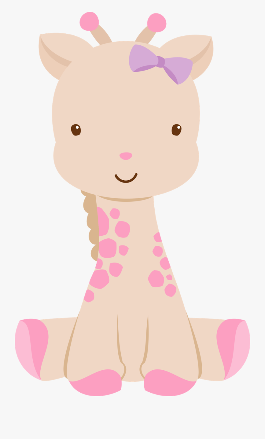 Jirafa Rosa Bebe Dibujo, Transparent Clipart