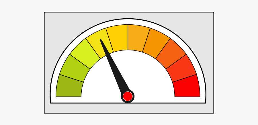 Simple Meter Icon - Circle, Transparent Clipart