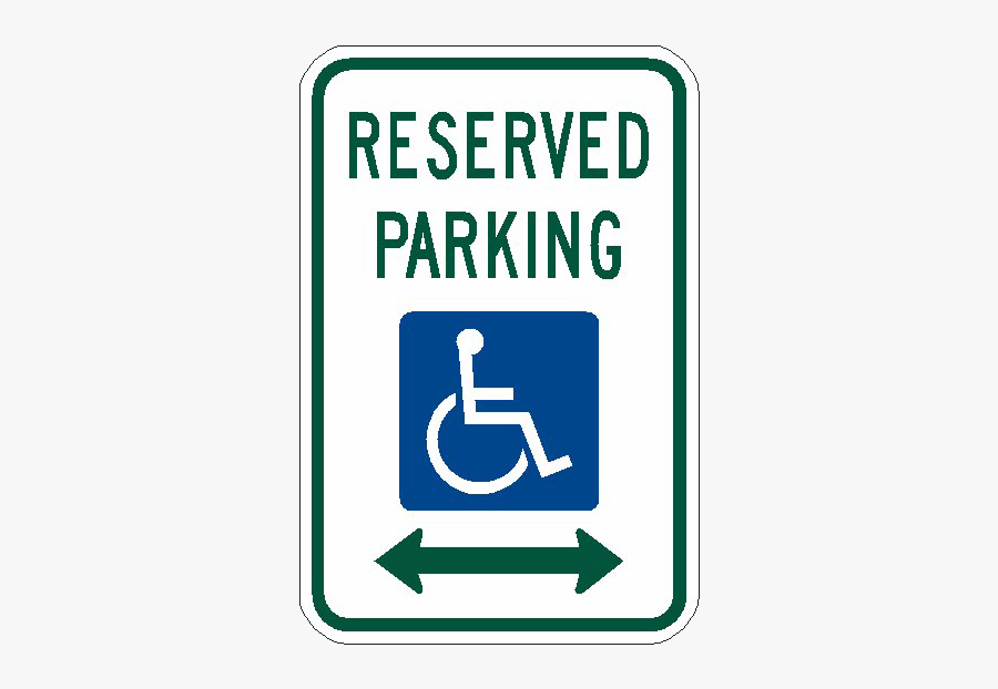 Handicapped Reserved Parking Png Image - Sign, Transparent Clipart