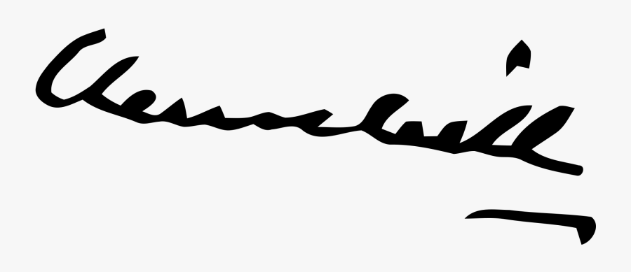 Assinatura De Winston Churchill Clipart , Png Download - Assinatura De Churchill, Transparent Clipart