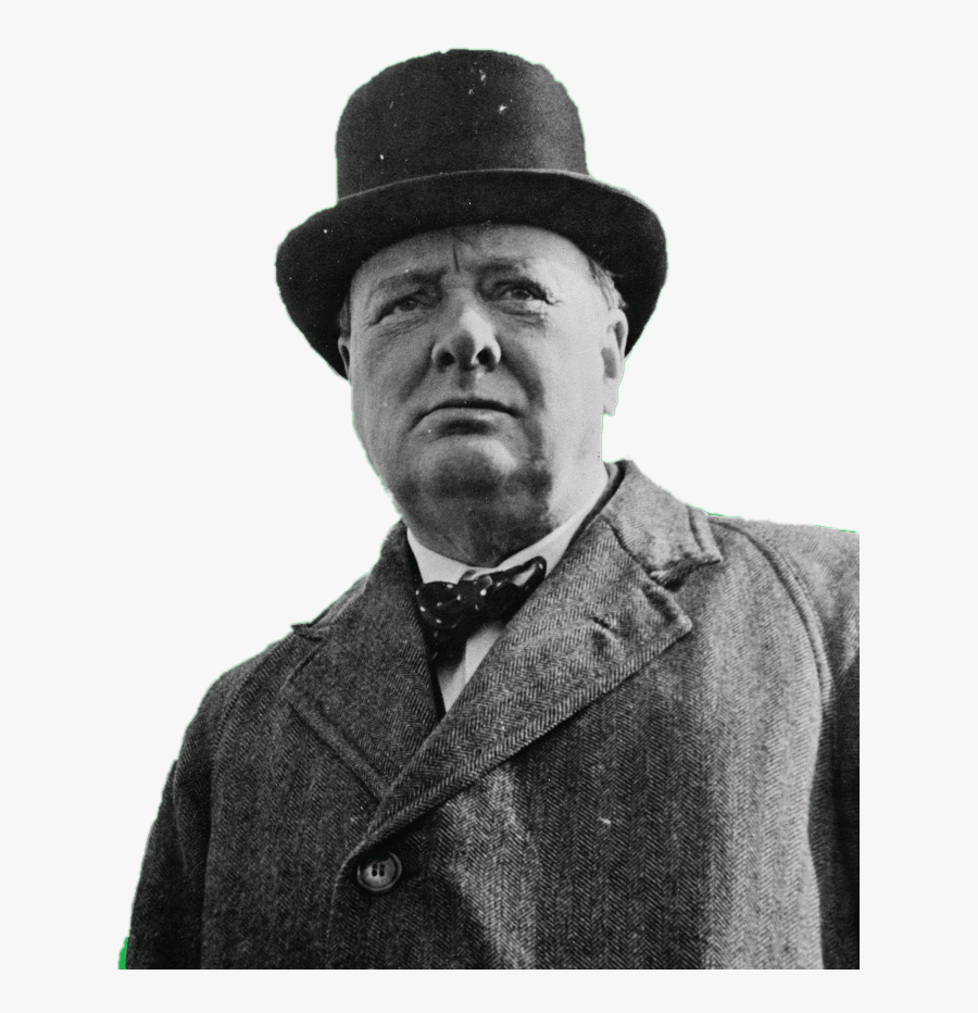 Winston Churchill Staring - Sir Winston Churchill Cig, Transparent Clipart