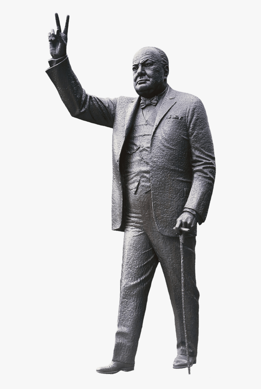 Winston Churchill Statue - Winston Churchill Transparent Background, Transparent Clipart