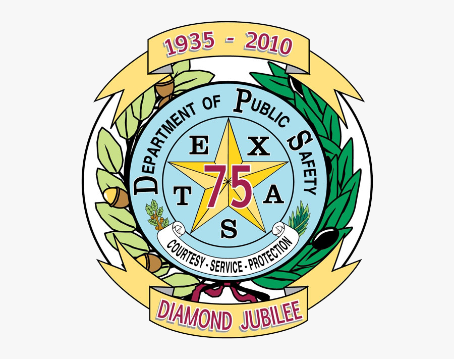 Http - //www - Texasranger - Greatbritain - Texas Department - Emblem, Transparent Clipart