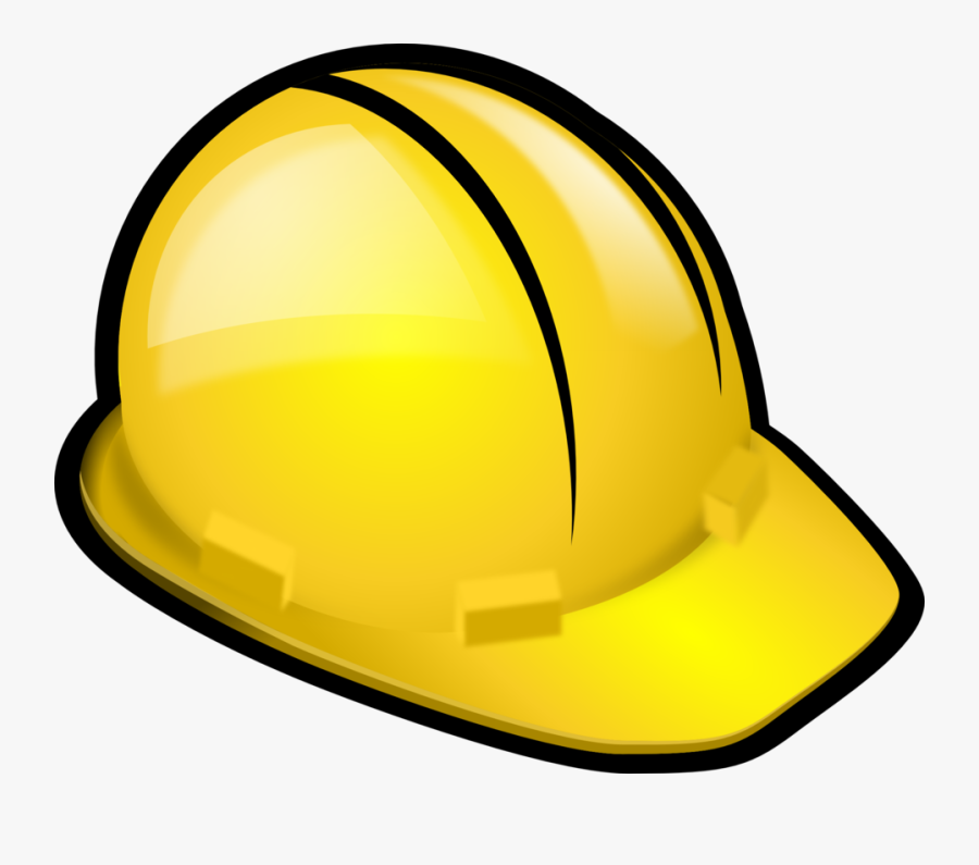 Hard Hat Construction Cartoon, Transparent Clipart