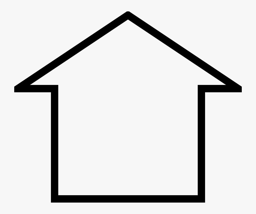 Outline House Clipart Black And White, Transparent Clipart
