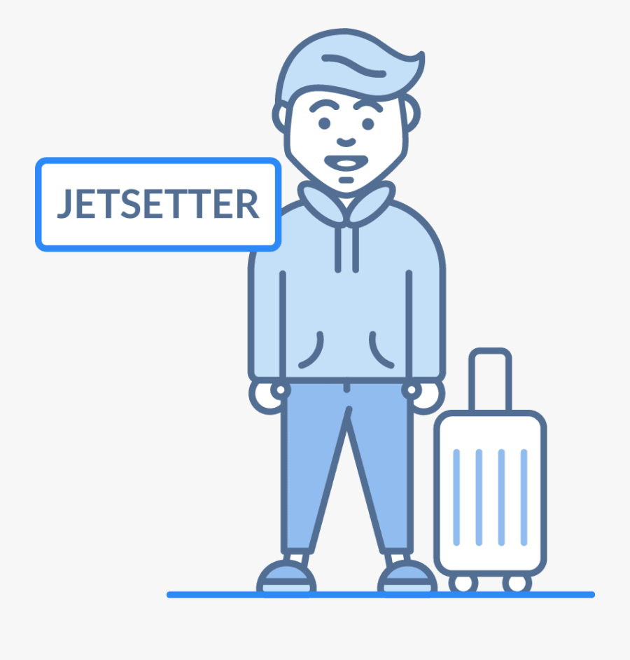 Jetsetter - Cartoon, Transparent Clipart