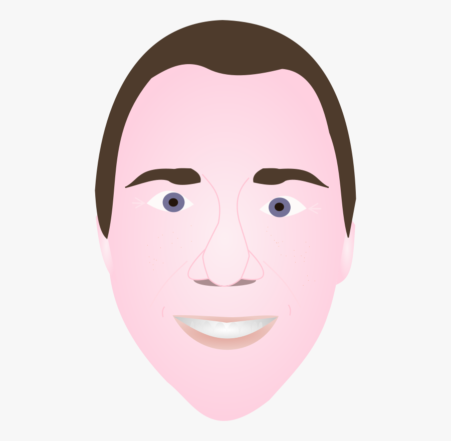 Man Face - وجه انسان, Transparent Clipart