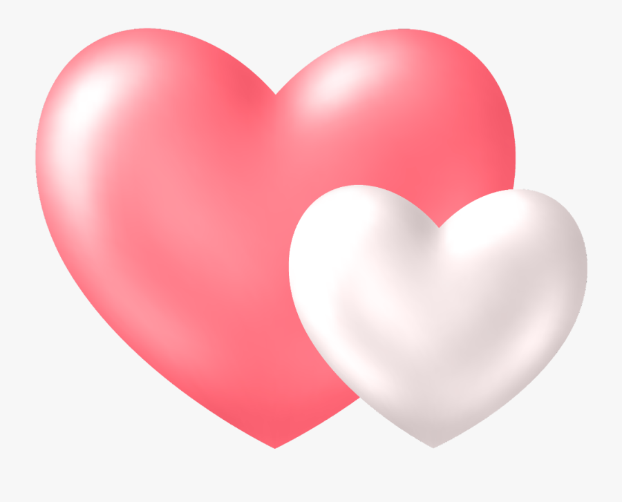 #love #heart #twohearts #colorful #cute #valentinesday - Two Hearts Png, Transparent Clipart