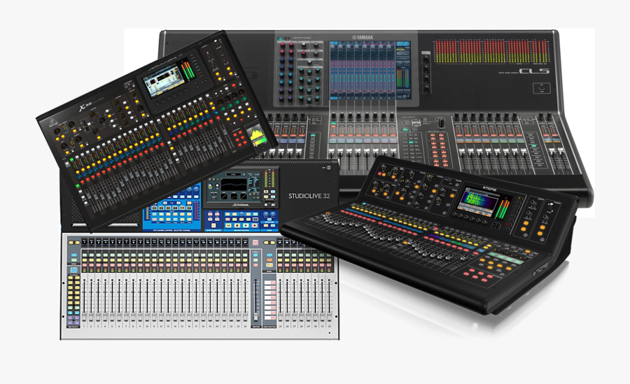 Transparent Recording Studio Clipart Church Digital Sound Board