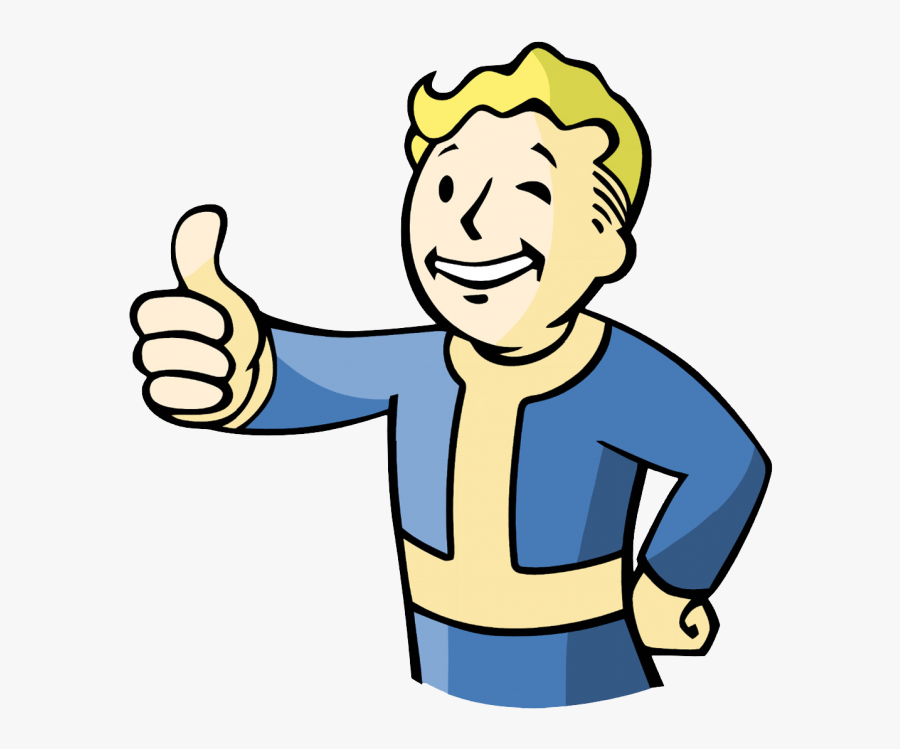 Vault Boy Thumbs Up Png Vector, Clipart, Psd - Thumbs Up Fallout Guy, Transparent Clipart