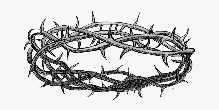 Thorns Crown Png Image - Drawn Crown Of Thorns, Transparent Clipart