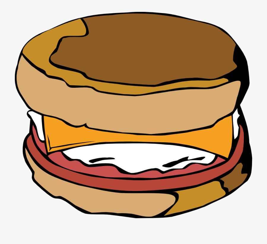 All Day Breakfast Clipart - Breakfast Sandwich Clip Art, Transparent Clipart