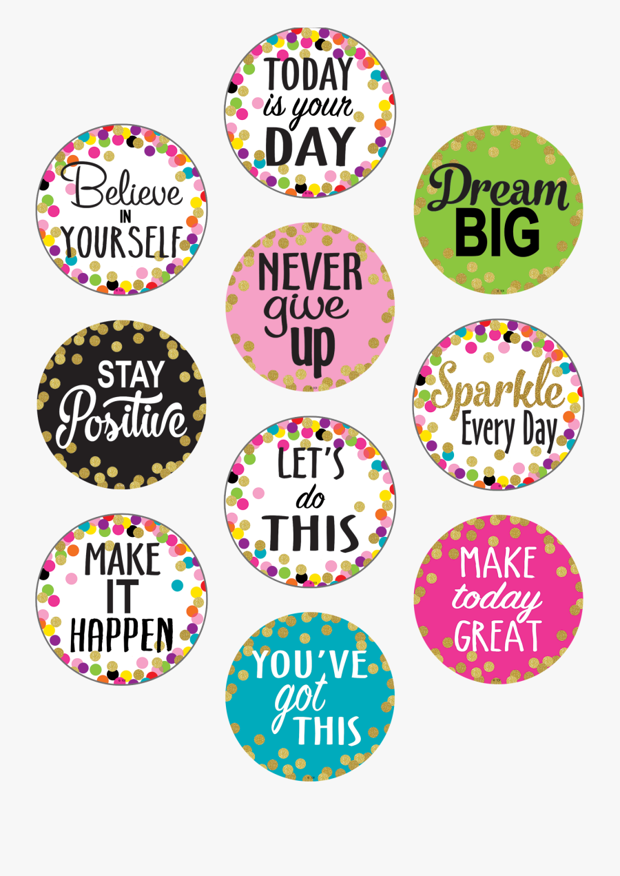 Positive Sayings, Transparent Clipart