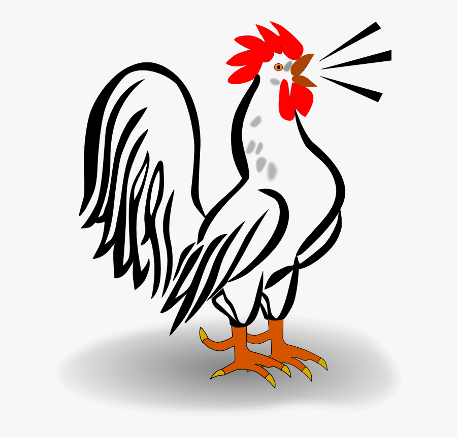 Clipart - Hahn - Clip Art Of Rooster, Transparent Clipart
