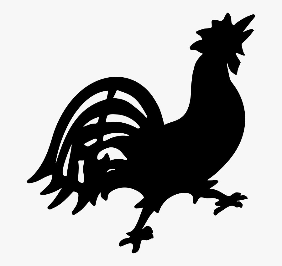 Rooster Silhouette Clip Art - Rooster Silhouette J Pg, Transparent Clipart