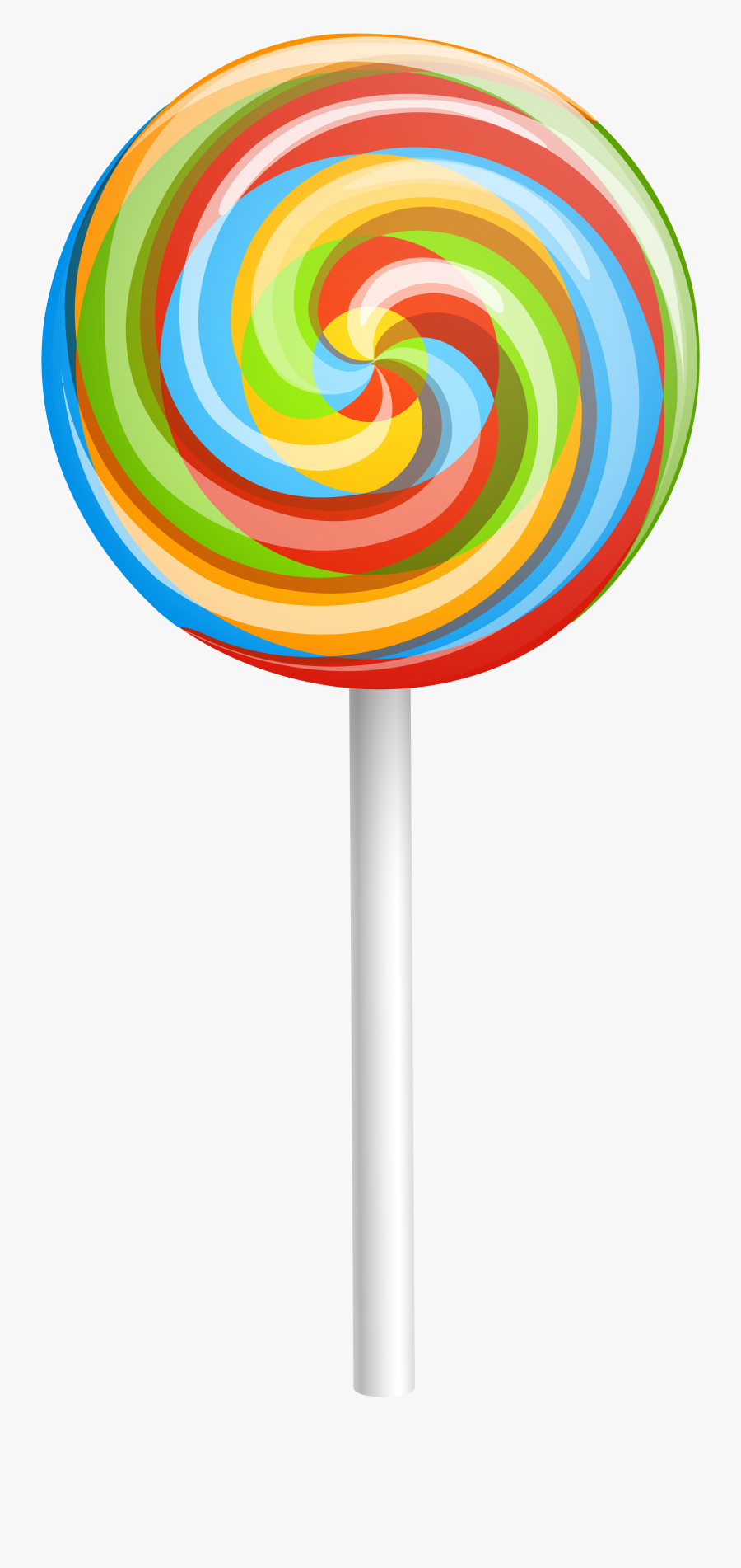Rainbow Swirl Png Lollipop Clipart - Lollipop Clipart, Transparent Clipart