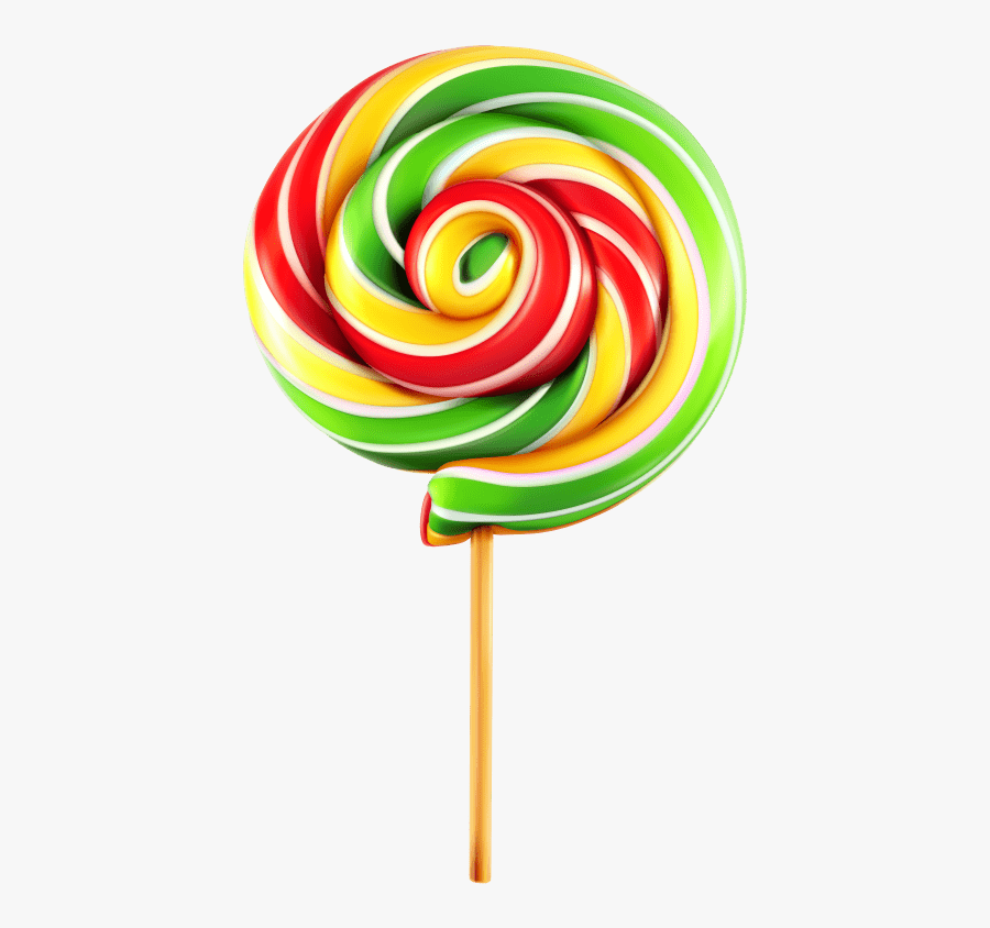 Lollipop Clipart One - Sweets With Transparent Background, Transparent Clipart