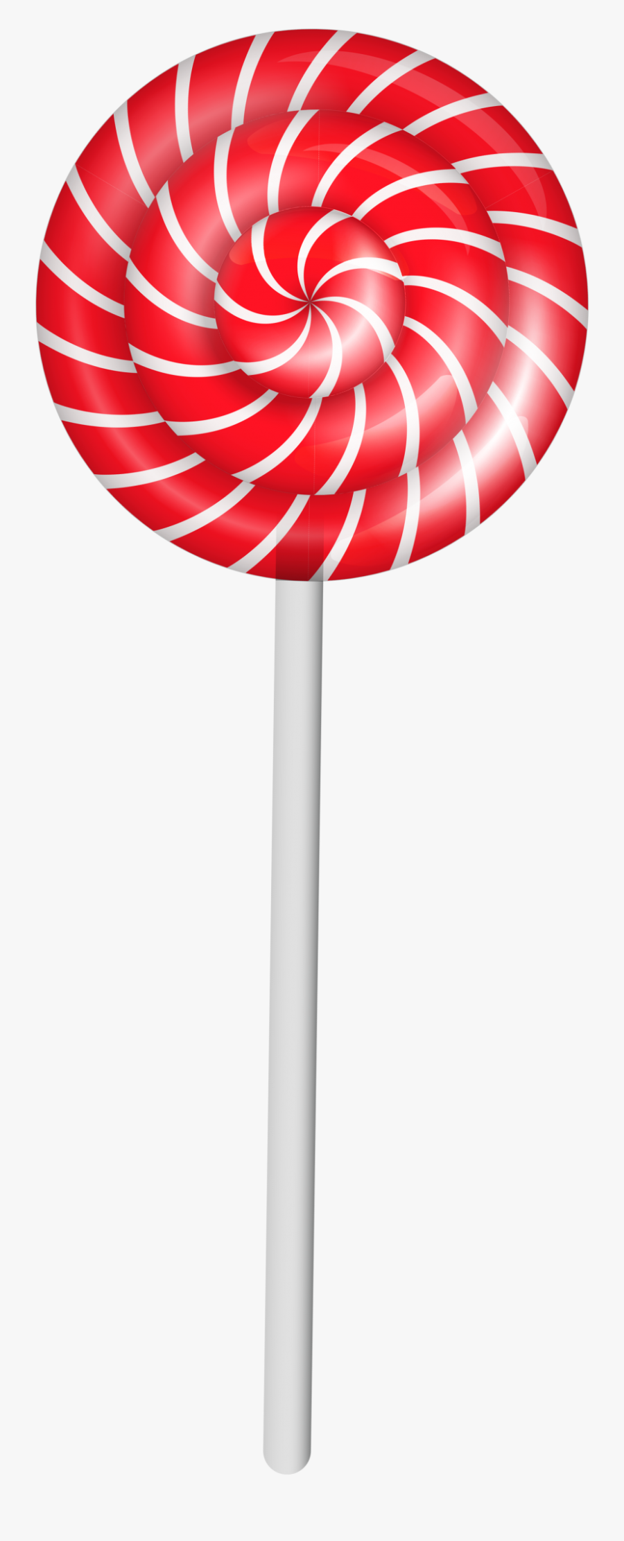 Lollipop Png Image - Red And White Candy Png, Transparent Clipart