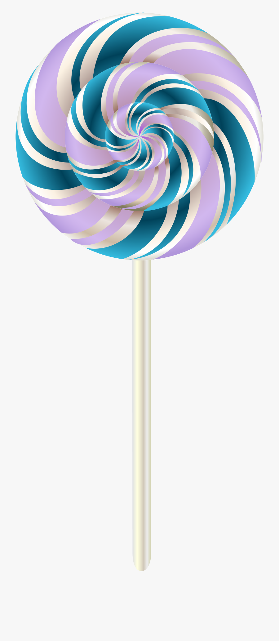 Lollipop Stick Candy Clip Art - Transparent Background Swirl Lollipop Clipart, Transparent Clipart