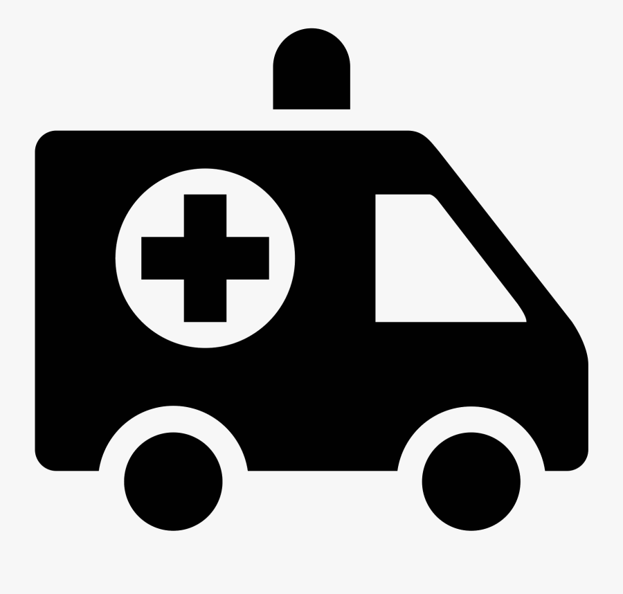 Clipart Cross Ambulance - Ambulance Icon Vector, Transparent Clipart