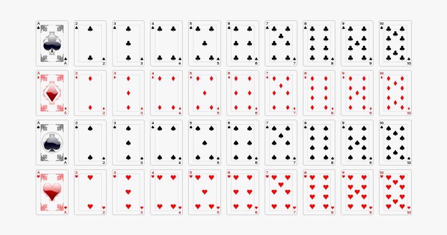 Playing Cards Set Png, Transparent Clipart
