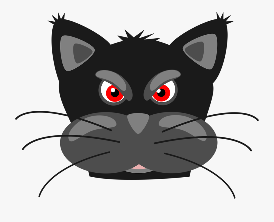 Cartoon Cat Face Clipart, Transparent Clipart