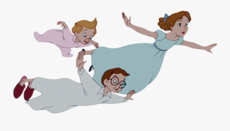 Drawing Tumblr Peter Pan - Peter Pan Wendy Michael And John, Transparent Clipart