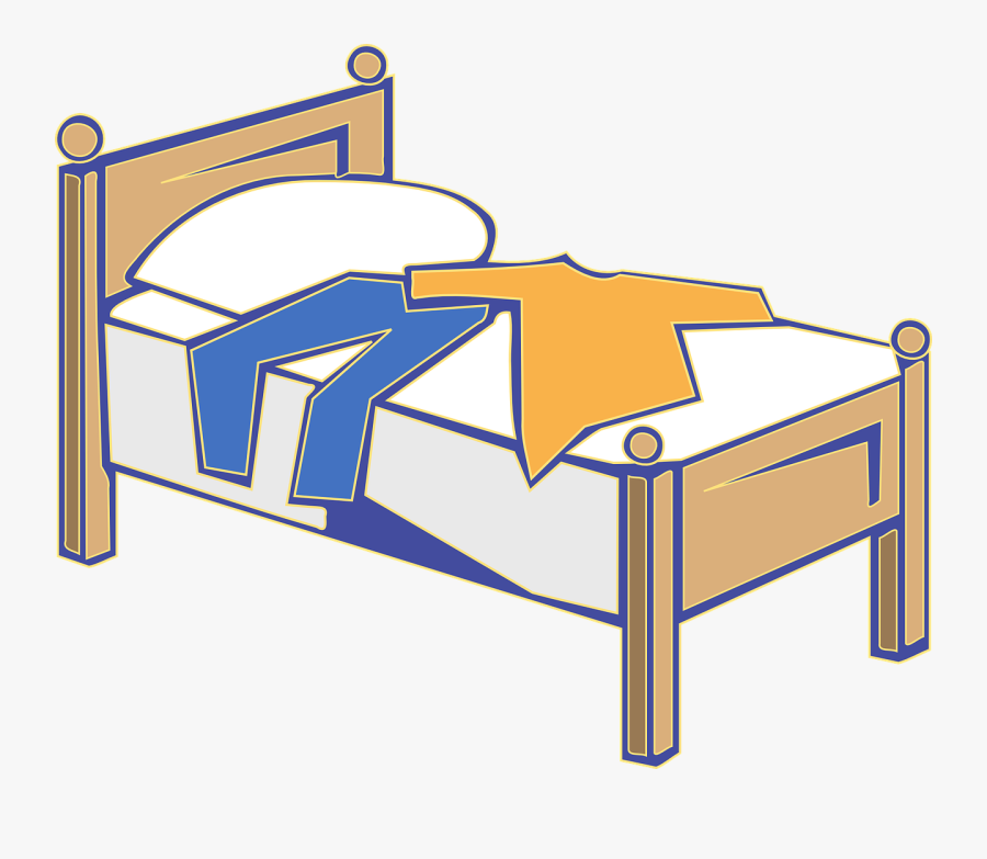 Bed Linens Clipart 2 By Janet - Dress On The Bed Clipart, Transparent Clipart