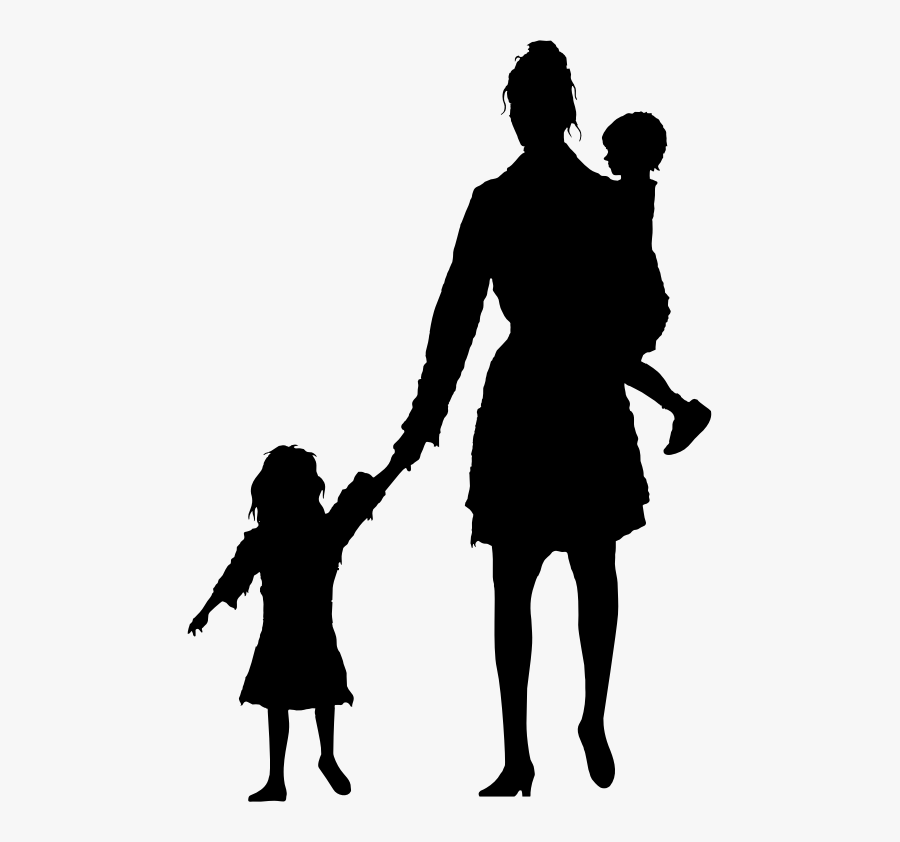All Photo Png Clipart - Silhouette Mother And Child, Transparent Clipart