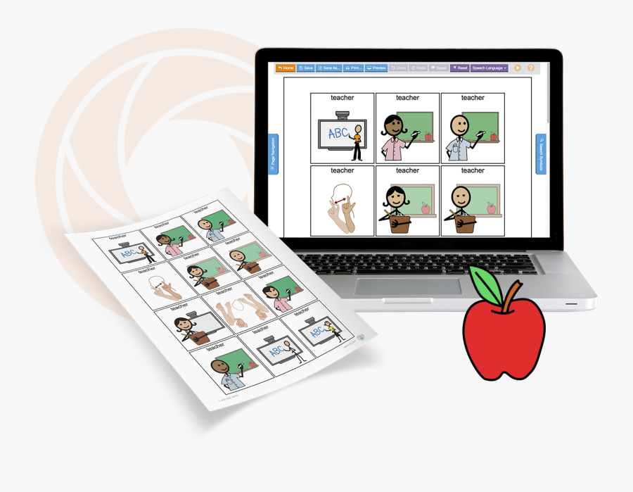 Learning Clipart Visual Learner - Boardmaker Interactive Schedule Ipda, Transparent Clipart