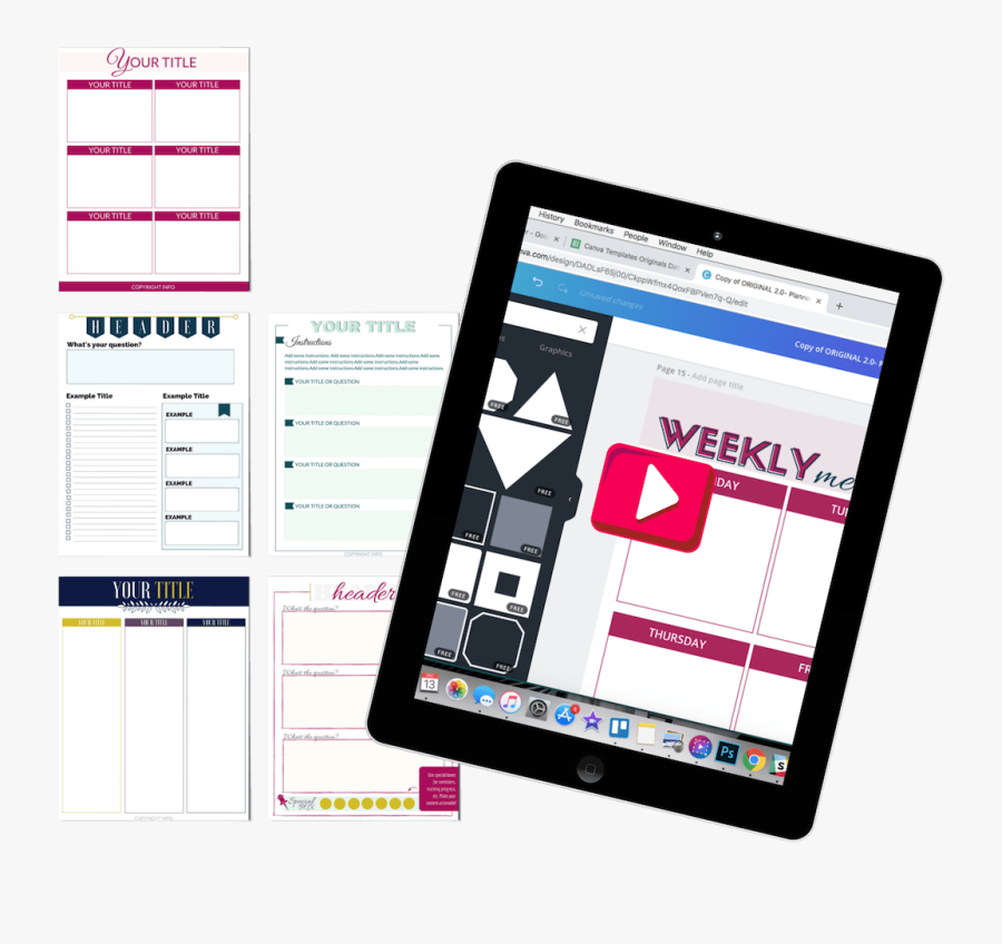 Tablet Computer, Transparent Clipart