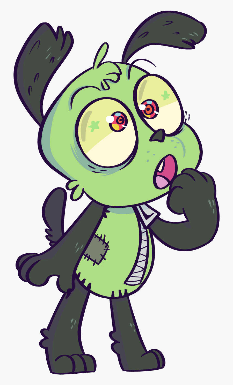 Invader Zim Characters - Invasor Zim Gir Dog, Transparent Clipart