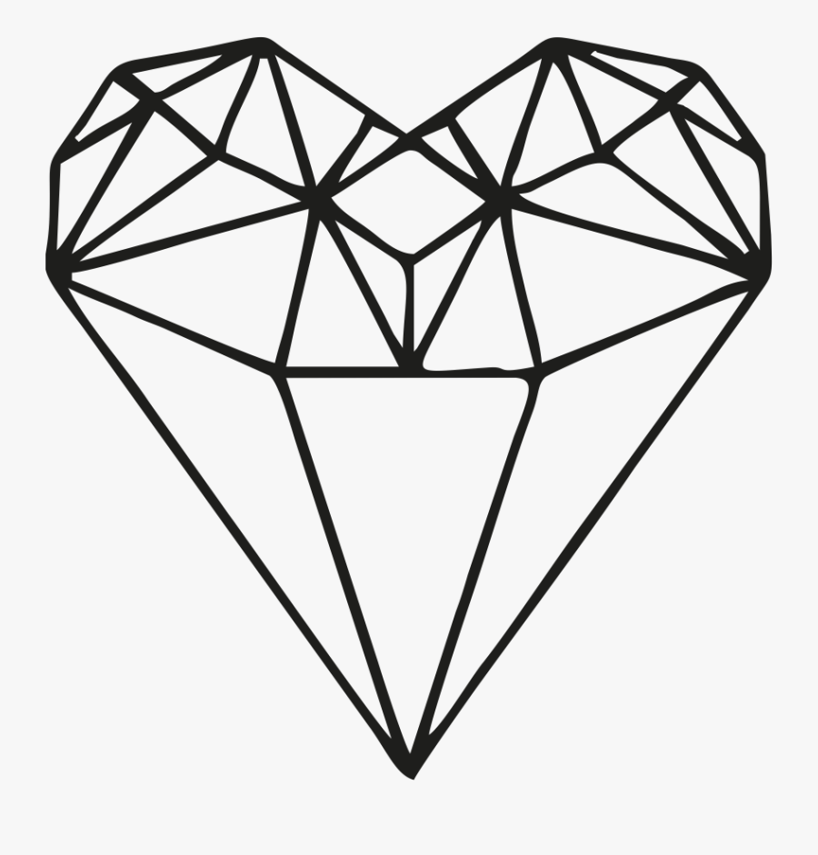 Diamantes Desenhos Clipart , Png Download - Geometric Small Tattoo Diamond, Transparent Clipart